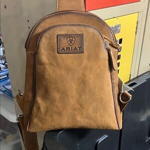Ariat Tan Leather Woman Crossbody